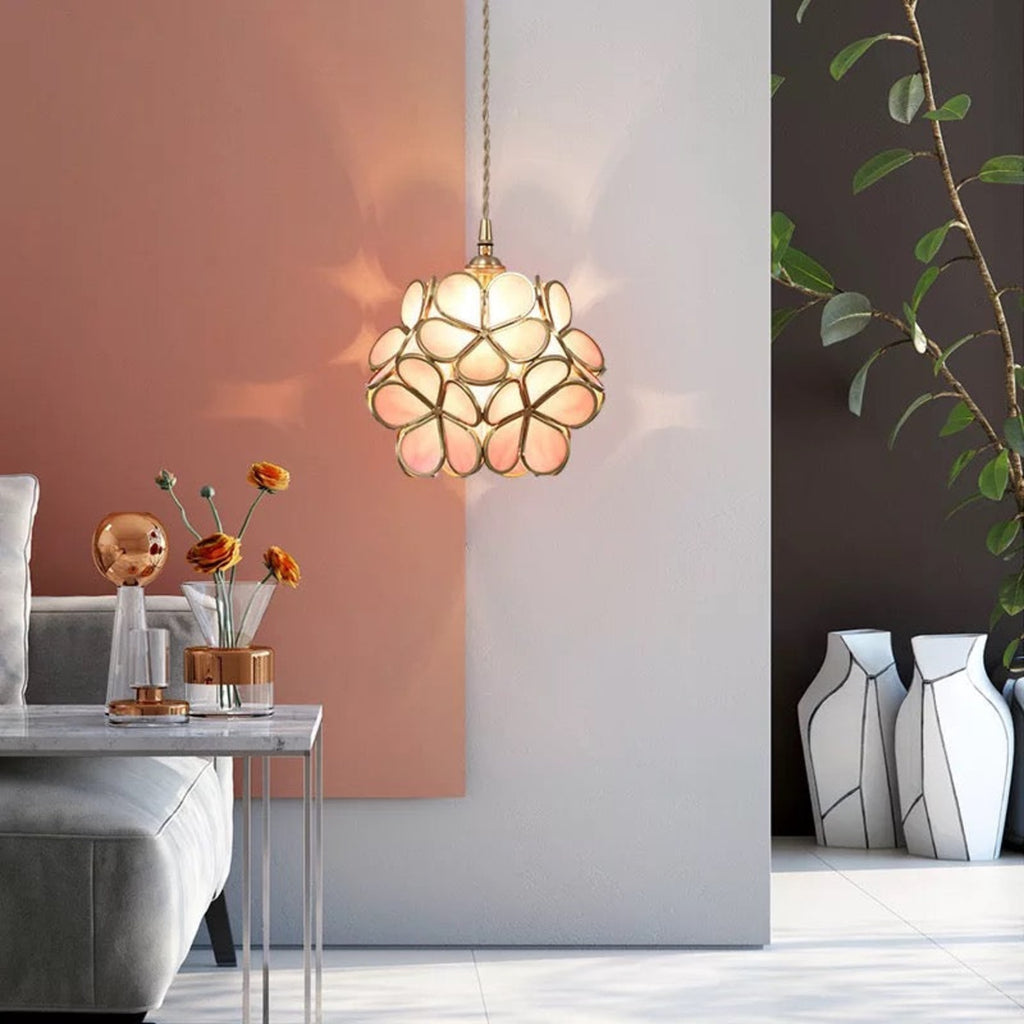 Retro Glass Pendant Light With Warm White Glow — Greenwich Home & Living