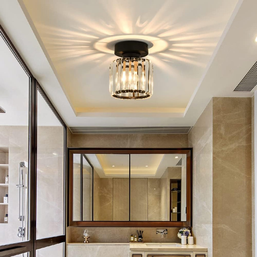 Classic Acrylic Semi-Flush Mount Ceiling Light for Hallway and Bedroom — Greenwich Home & Living