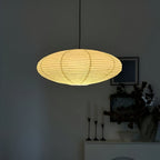Bohemian Rattan Pendant Light With Xuan Paper Shade for Living Room — Greenwich Home & Living
