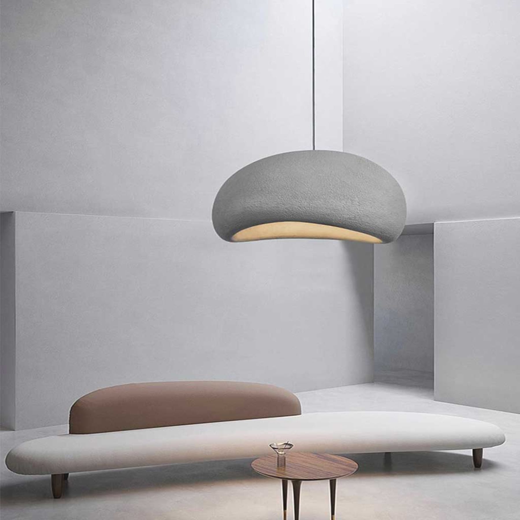 Minimalist Polystyrene Pendant Light for Living Room and Dining Room — Greenwich Home & Living