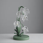 Contemporary Glass Table Lamp With USB Power for Living Room and Bedroom — Greenwich Home & Living