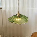 Retro Copper and Glass Pendant Light for Living Room — Greenwich Home & Living