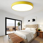 Minimalist Metal Flush Mount Ceiling Light With Tri-Color Dimming — Greenwich Home & Living