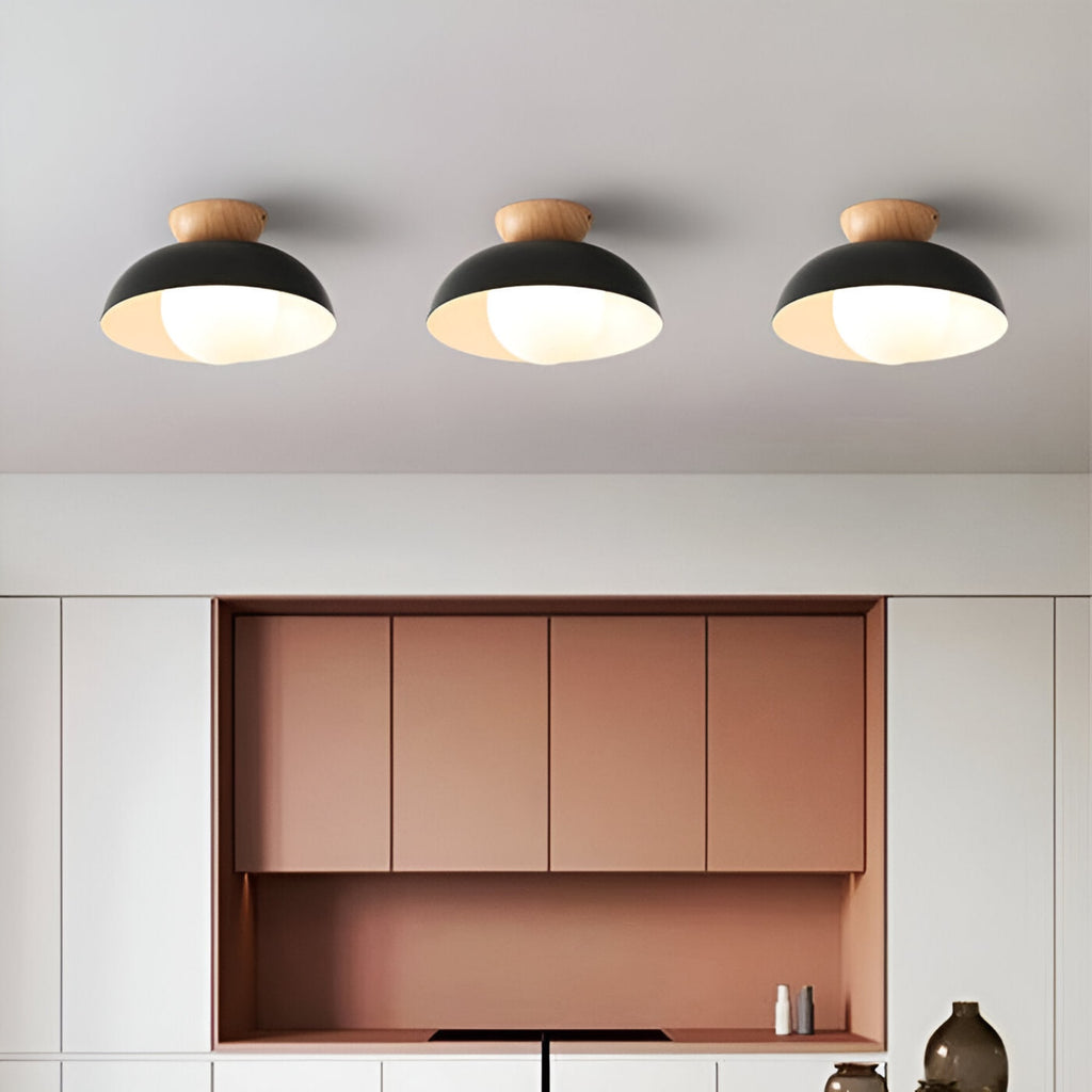 Contemporary Metal Bowl Ceiling Light for Living Room and Bedroom — Greenwich Home & Living