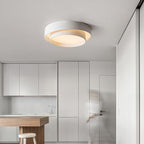 Minimalist Metal Flush Mount Ceiling Light With Bright Daylight LED — Greenwich Home & Living