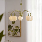 Retro Metal and Glass Chandelier With Selectable Color Light for Living and Dining Rooms — Greenwich Home & Living