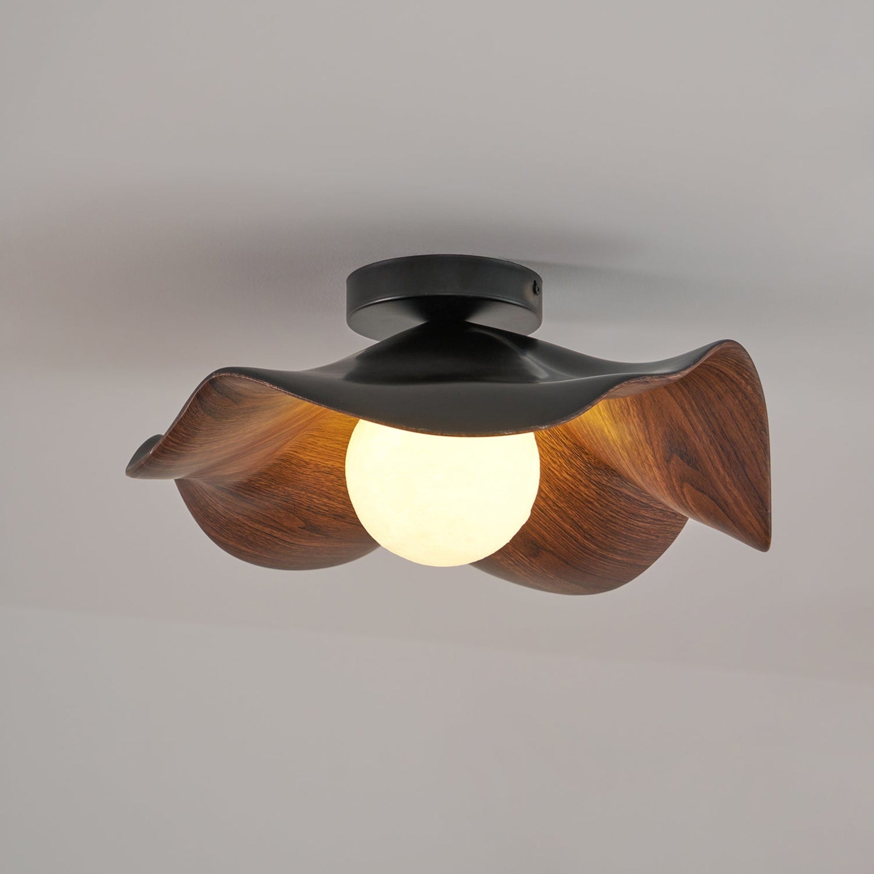 Scandinavian Resin Ceiling Light With Three-Color Light for Living Room — Greenwich Home & Living