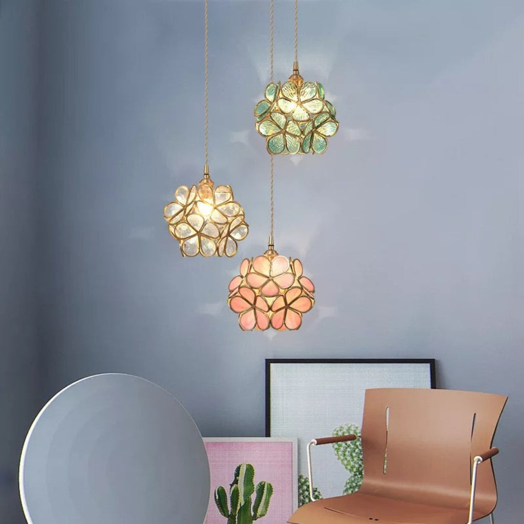 Retro Glass Pendant Light With Warm White Glow — Greenwich Home & Living