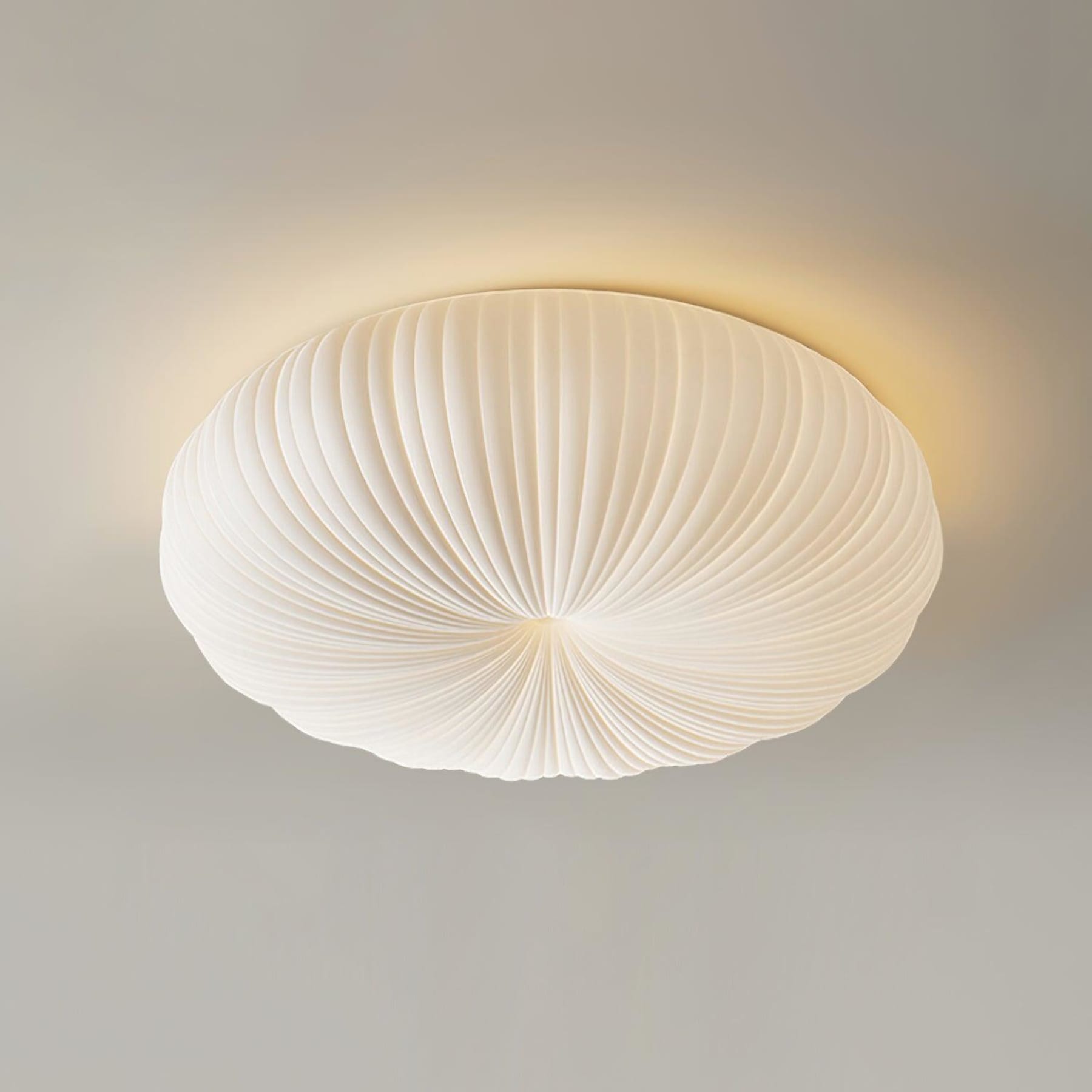 Minimalist Flush Mount Ceiling Light With Tri-Color Light Living Room in White — Greenwich Home & Living