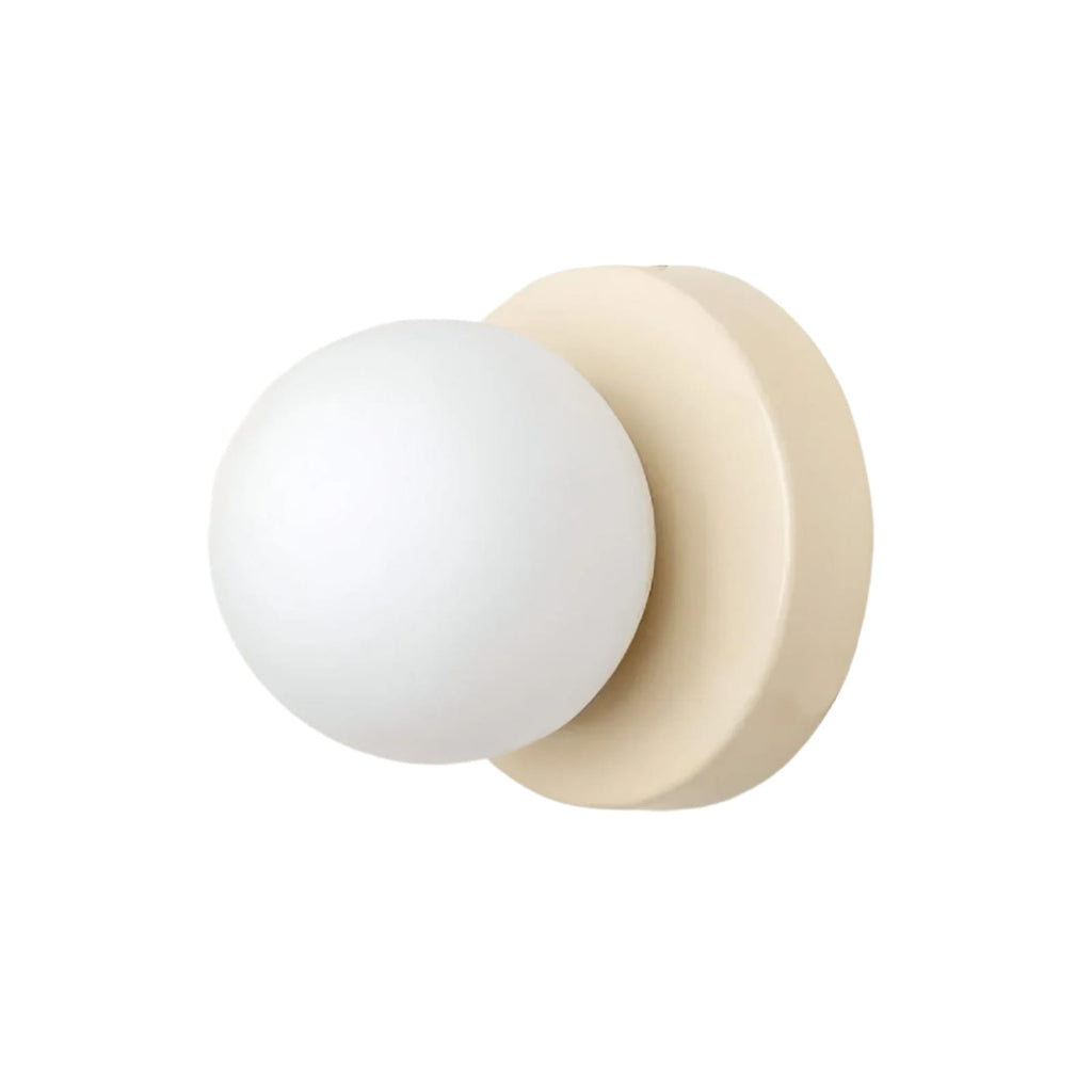 Minimalist Metal Glass Wall Light With Warm White Glow — Greenwich Home & Living