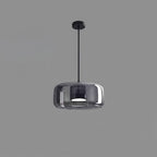 Contemporary Glass Pendant Light With USB-Rechargeable Battery in ∅ 15" x 6.7" (38 x 17 cm) — Greenwich Home & Living