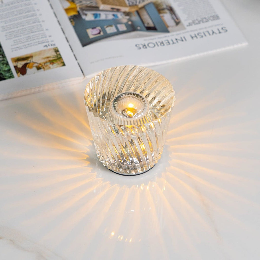Modern Crystal Table Lamp With Warm Glow For Living Room and Bedroom — Greenwich Home & Living