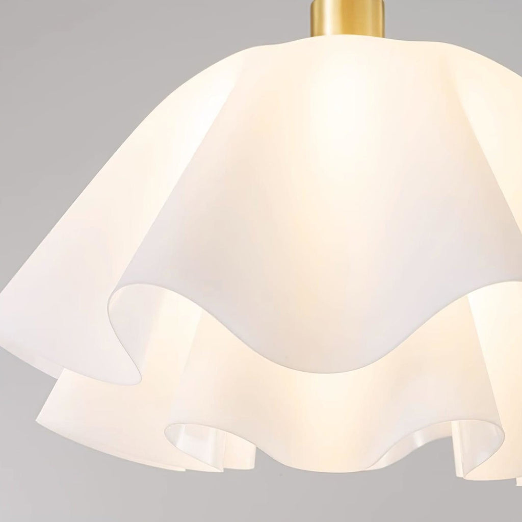 Contemporary Copper and Acrylic Flush Mount Ceiling Light With Tri-Color Dimming — Greenwich Home & Living