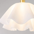 Contemporary Copper and Acrylic Flush Mount Ceiling Light With Tri-Color Dimming — Greenwich Home & Living