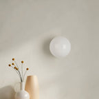 Minimalist Glass Wall Light With Warm White Glow — Greenwich Home & Living