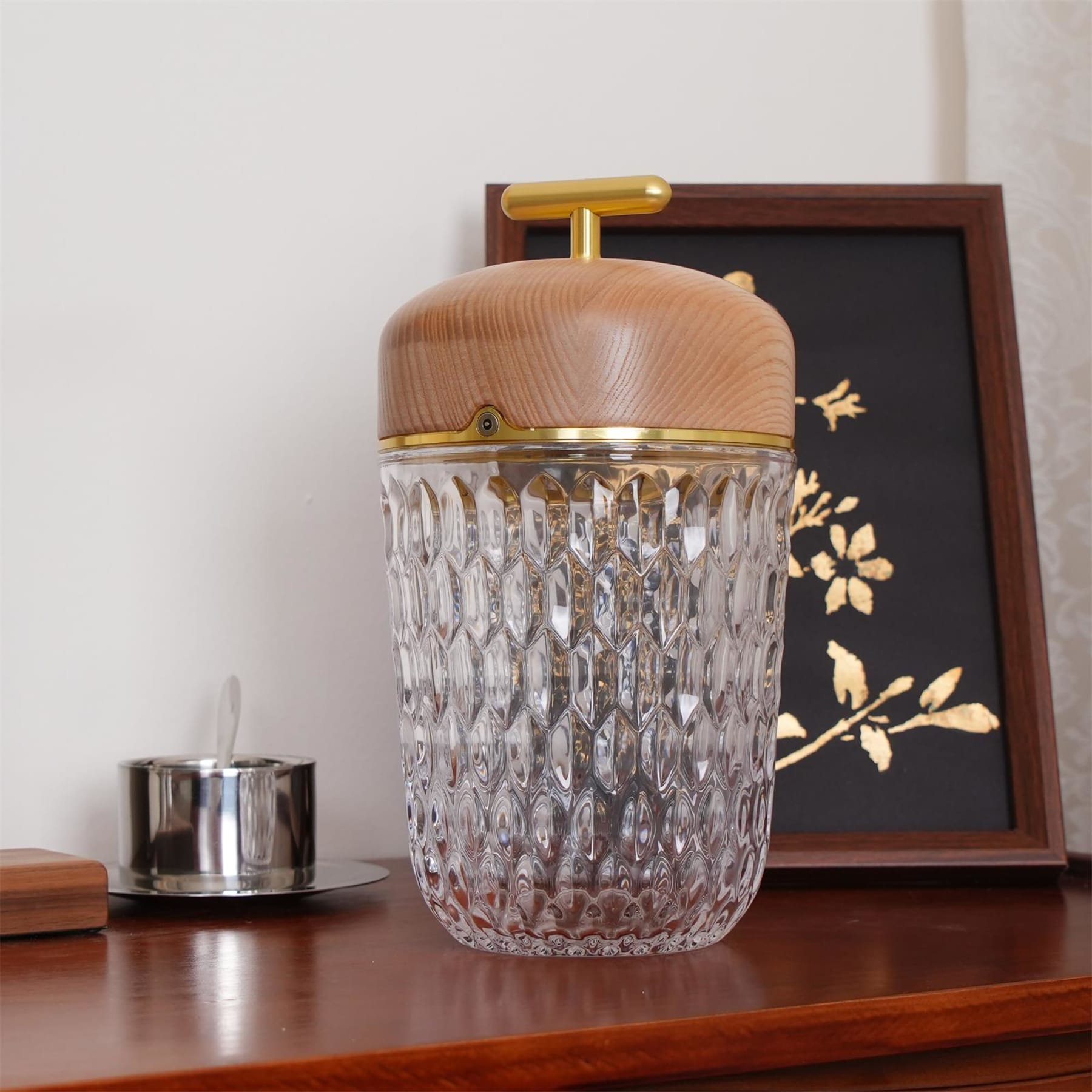 Contemporary Glass Table Lamp With Adjustable Color Temperature — Greenwich Home & Living