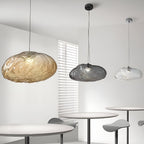Contemporary Glass Pendant Light With Warm White Glow for Living & Dining Rooms — Greenwich Home & Living