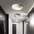 Minimalist Metal Flush Mount Ceiling Light With Bright Daylight LED — Greenwich Home & Living