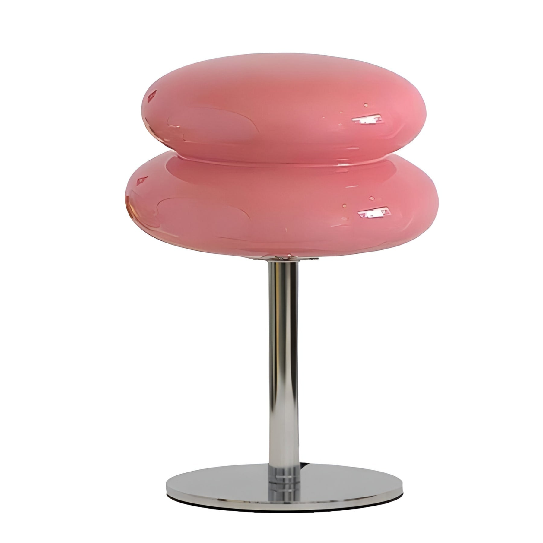 Retro Glass Table Lamp With Three-Color Light For Bedroom in Pink — Greenwich Home & Living