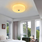 Retro Glass Flush Mount Ceiling Light With Adjustable Color Temperature — Greenwich Home & Living
