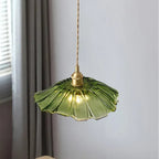 Retro Copper and Glass Pendant Light for Living Room — Greenwich Home & Living