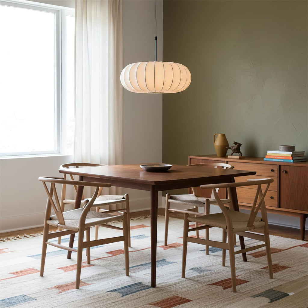 Modern Silk Fabric Pendant Light With Adjustable Color Temperature — Greenwich Home & Living