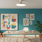 Retro Iron and Acrylic Semi-Flush Ceiling Light With Dimmable Color — Greenwich Home & Living
