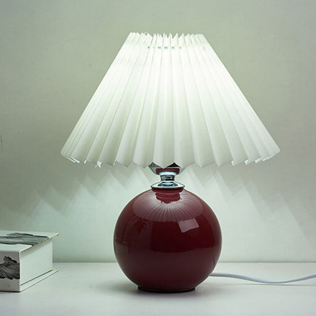 Contemporary Ceramic Table Lamp With Fabric Shade for Living Room — Greenwich Home & Living