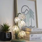 Contemporary Glass Table Lamp With USB Power for Living Room and Bedroom — Greenwich Home & Living