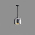Contemporary Glass Pendant Light With USB-Rechargeable Battery in Black — Greenwich Home & Living