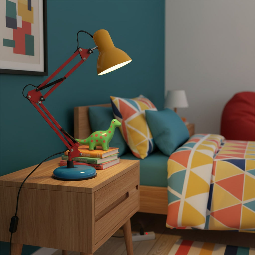 Retro Metal Table Lamp for Home Office and Bedroom — Greenwich Home & Living
