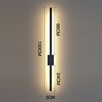 Minimalist Iron Linear Wall Light With Integrated LED for Living Room — Greenwich Home & Living