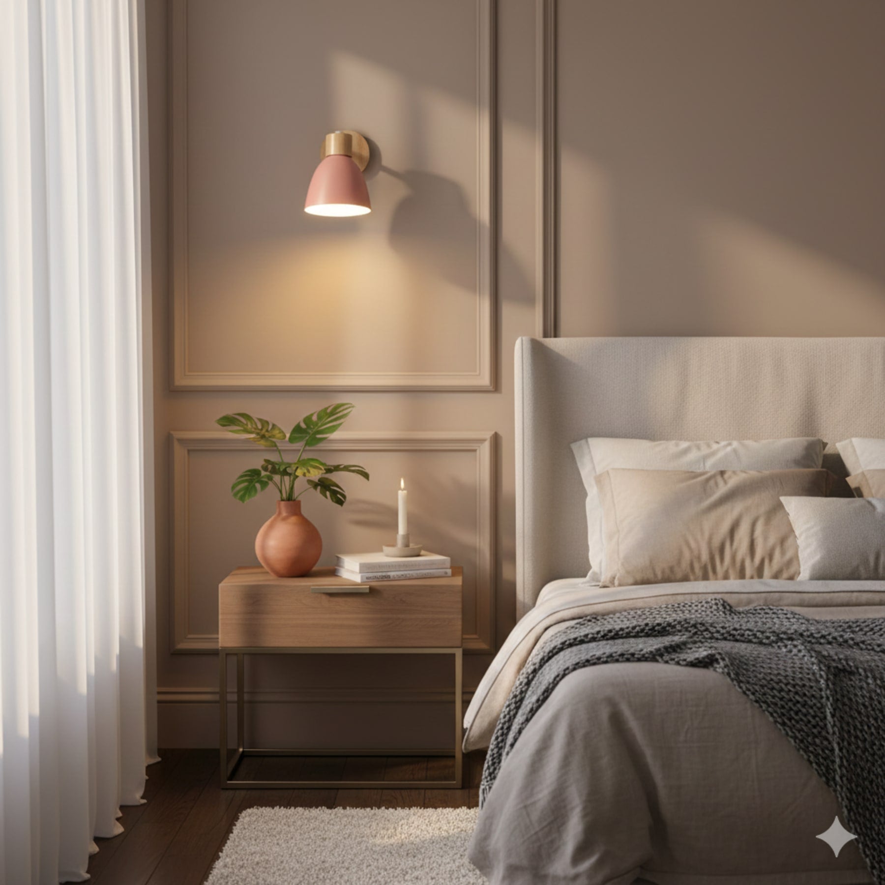 Scandinavian Wood Wall Light for Living Room and Bedroom — Greenwich Home & Living