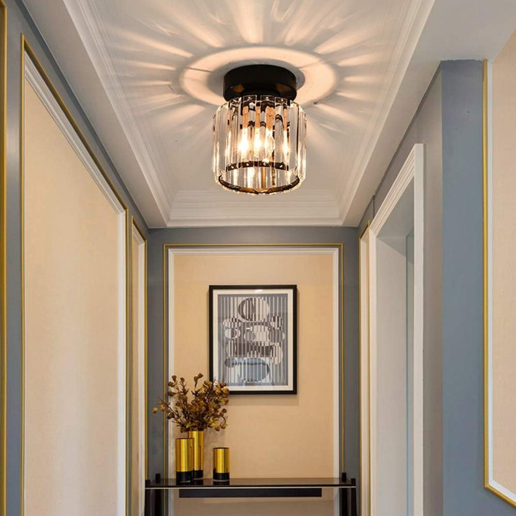 Classic Acrylic Semi-Flush Mount Ceiling Light for Hallway and Bedroom — Greenwich Home & Living