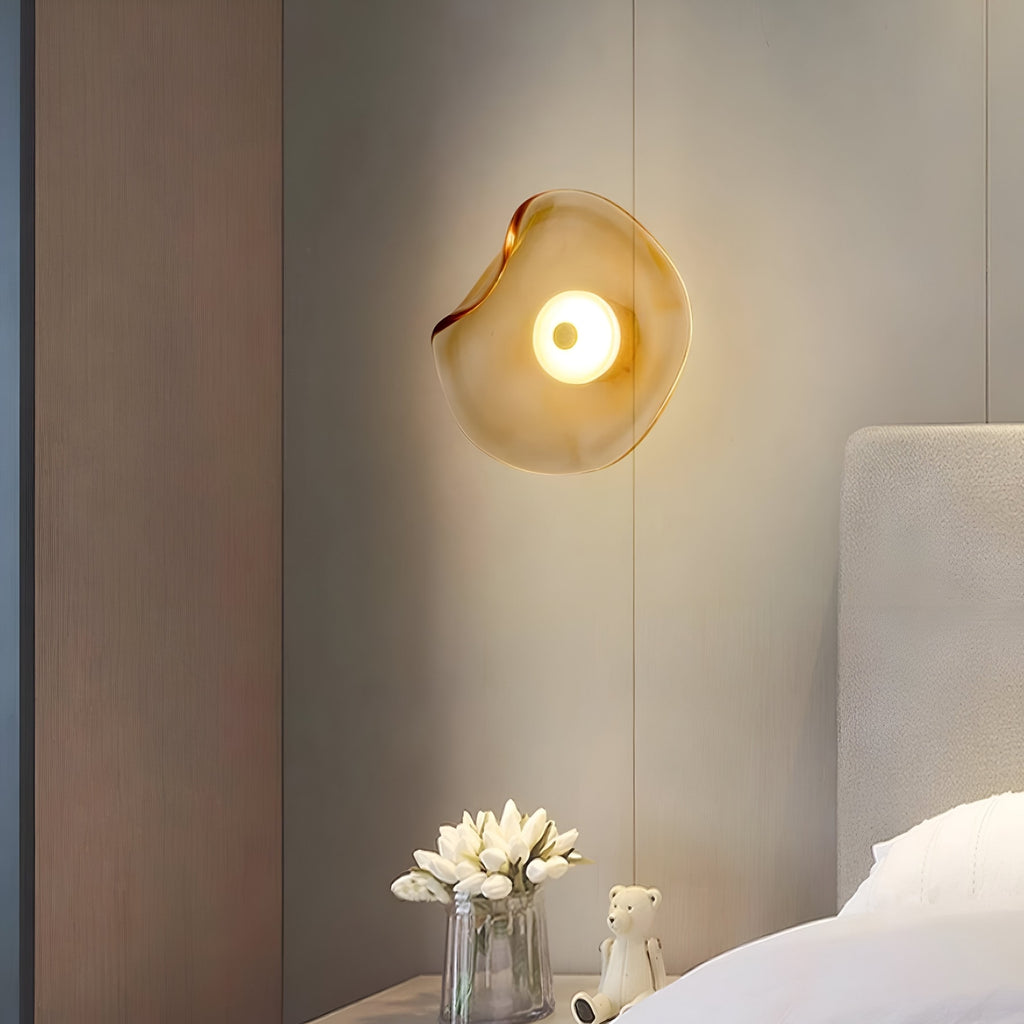 Contemporary Glass Wall Light for Living Room and Bedroom — Greenwich Home & Living