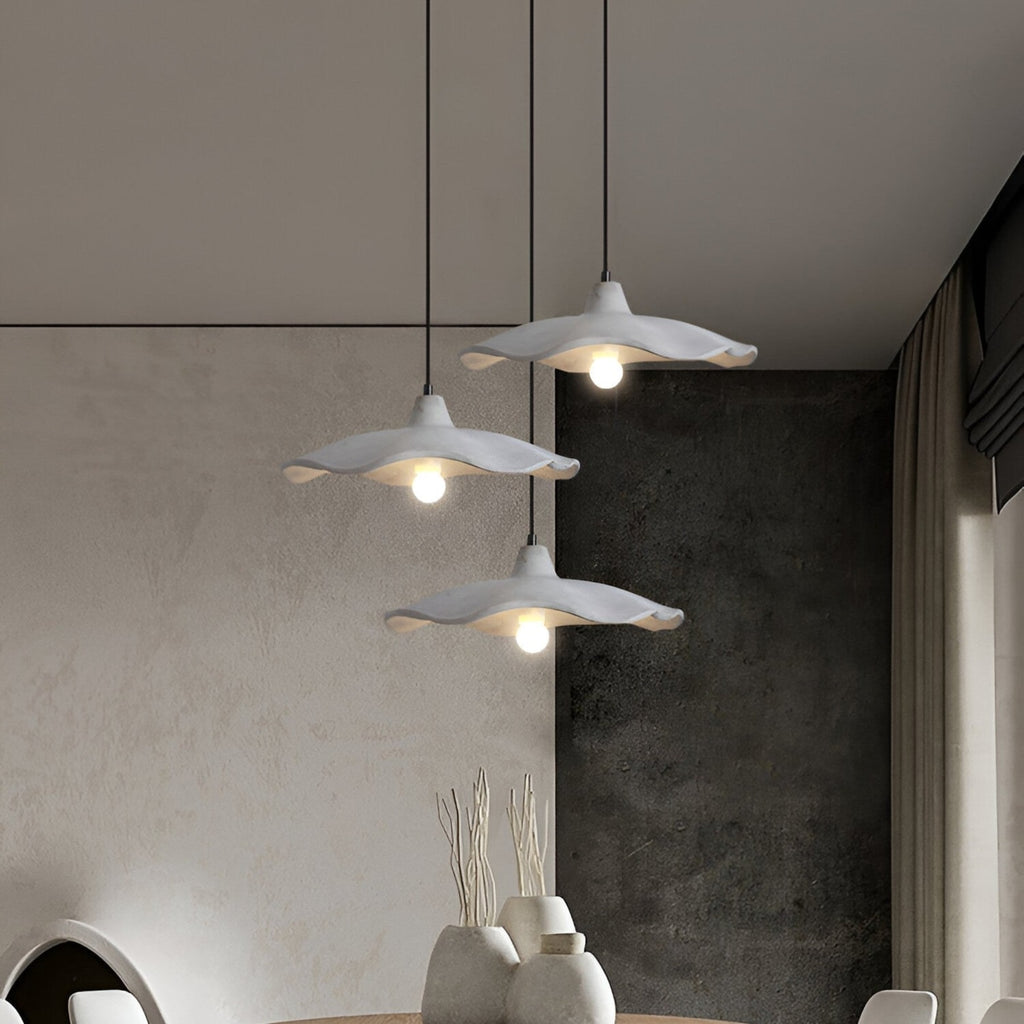 Minimalist Concrete Pendant Light With Warm White LED for Dining Room — Greenwich Home & Living