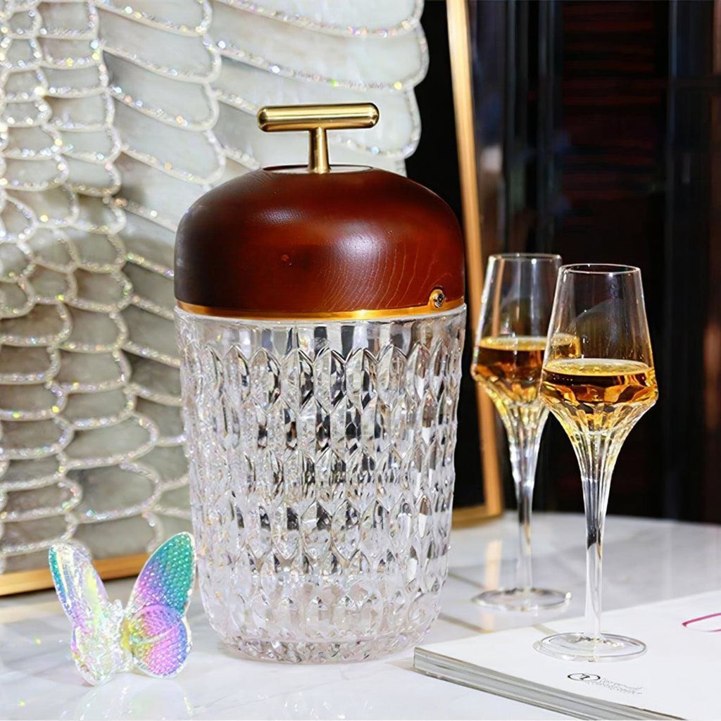 Contemporary Glass Table Lamp With Adjustable Color Temperature — Greenwich Home & Living