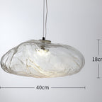 Contemporary Glass Pendant Light With Warm White Glow for Living & Dining Rooms — Greenwich Home & Living