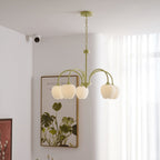 Retro Metal and Glass Chandelier With Selectable Color Light for Living and Dining Rooms — Greenwich Home & Living