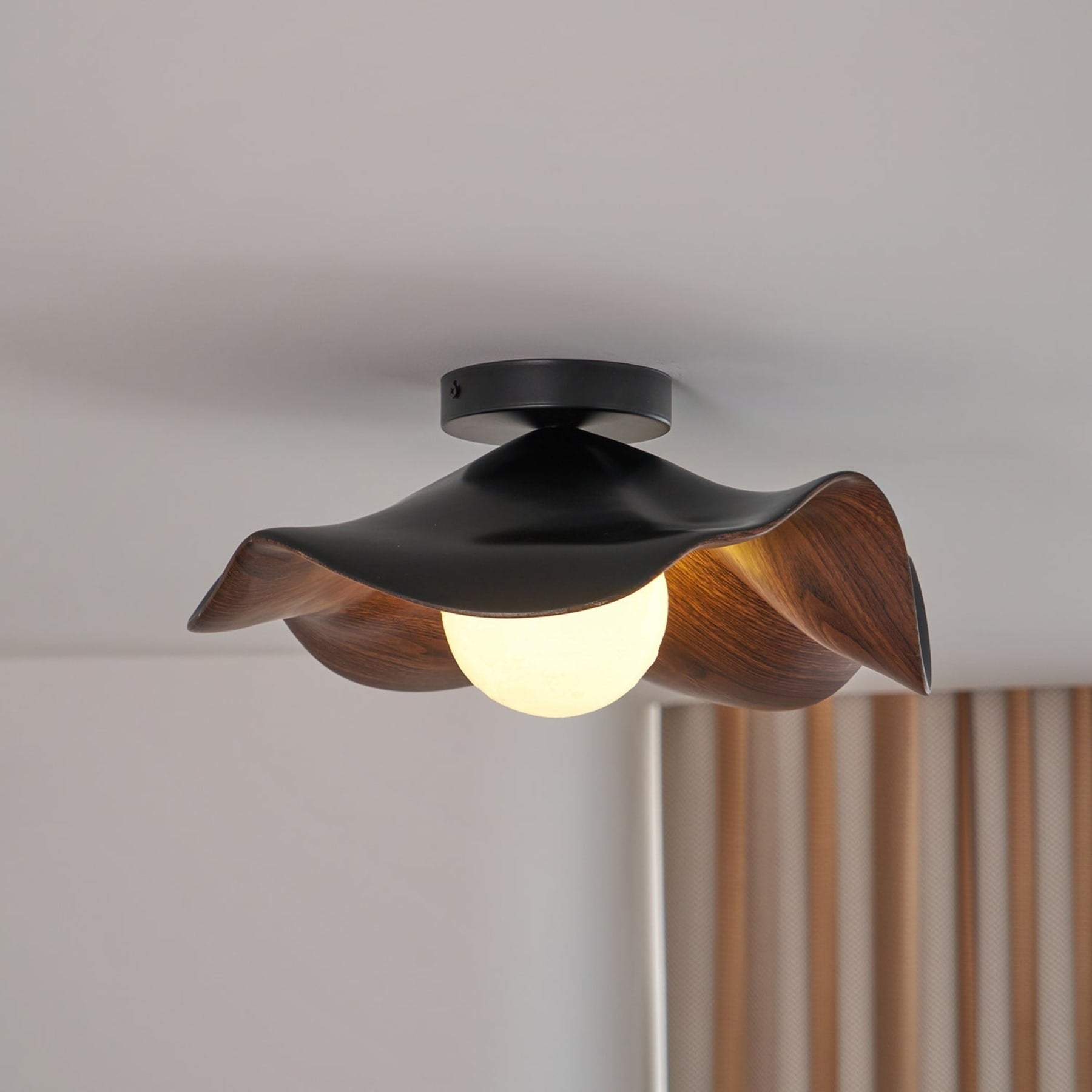 Scandinavian Resin Ceiling Light With Three-Color Light for Living Room — Greenwich Home & Living