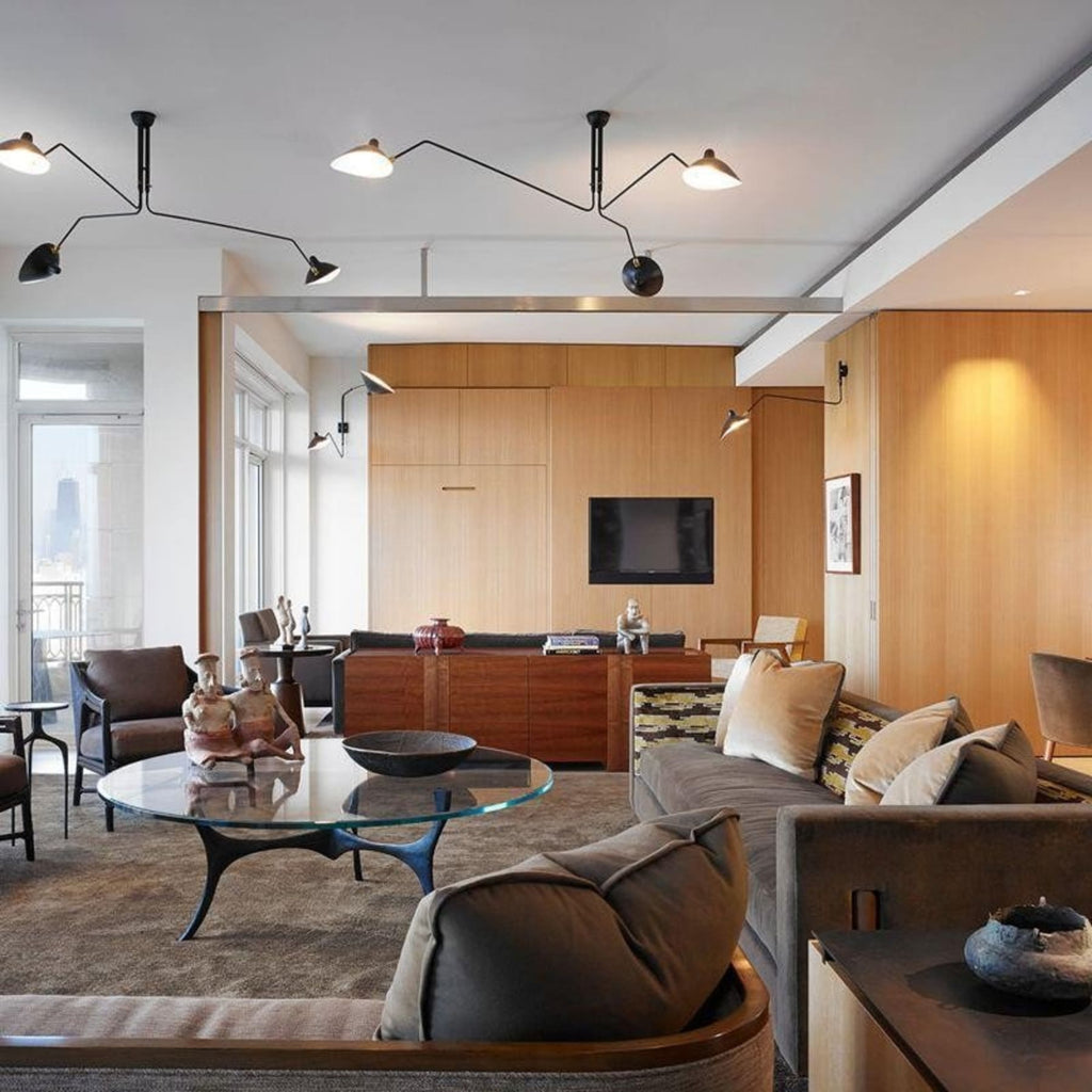 Modern Linear Metal Ceiling Light With Adjustable Color Temperature — Greenwich Home & Living
