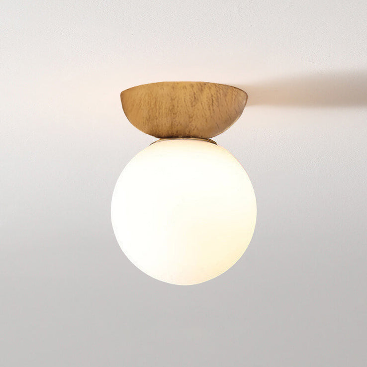 Modern Wood and Glass Pendant Light With Warm LED Glow — Greenwich Home & Living