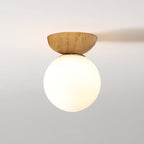 Modern Wood and Glass Pendant Light With Warm LED Glow — Greenwich Home & Living