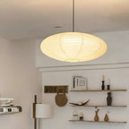 Bohemian Rattan Pendant Light With Xuan Paper Shade for Living Room — Greenwich Home & Living