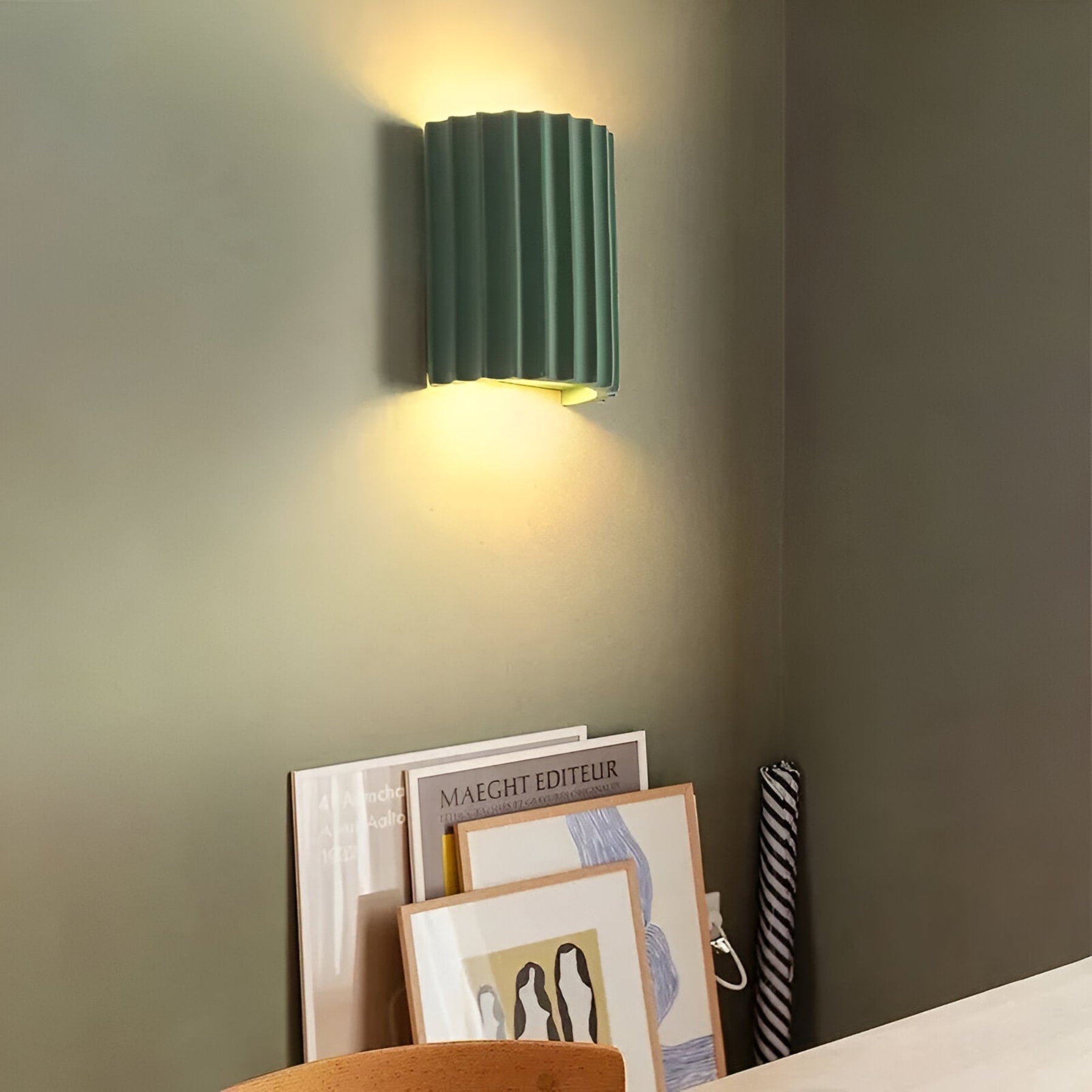 Minimalist Resin Wall Light With Tri-Color Lighting — Greenwich Home & Living