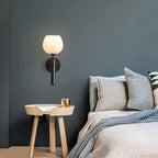 Contemporary Iron and Glass Wall Light With Dual Color Temperature — Greenwich Home & Living