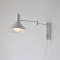 Retro Metal Wall Light With Tri-Color Lighting for Bedroom in White — Greenwich Home & Living