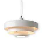 Retro Glass Pendant Light With Warm White Glow For Living And Dining Rooms in White — Greenwich Home & Living