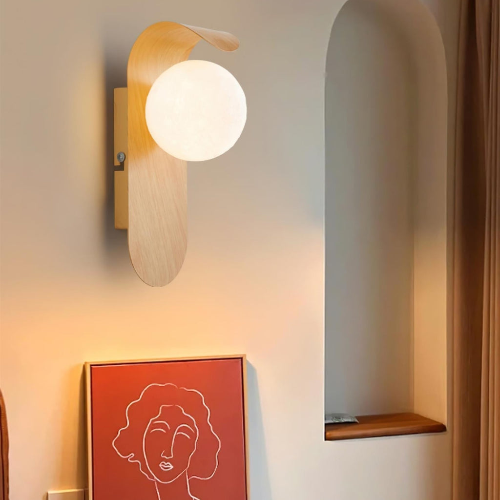 Minimalist Wood Wall Light With Tri-Color Changing Glow — Greenwich Home & Living