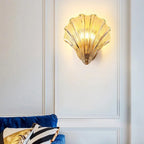 Contemporary Glass Wall Light With Warm Glow for Living Room — Greenwich Home & Living